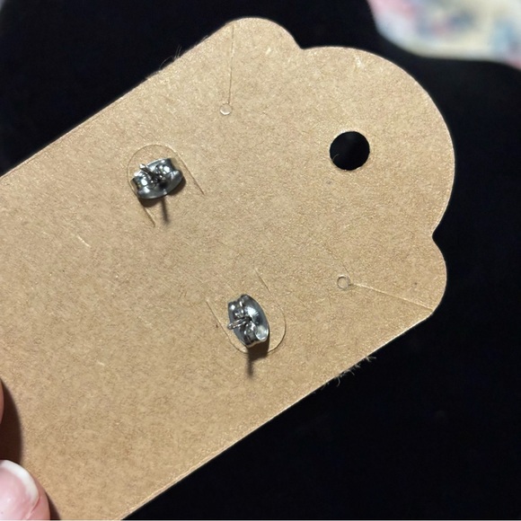 Chonky Sitting Cat-Stainless Steel, Stud-Style Earrings, Cat Kitty Silouhette! - Picture 7 of 7